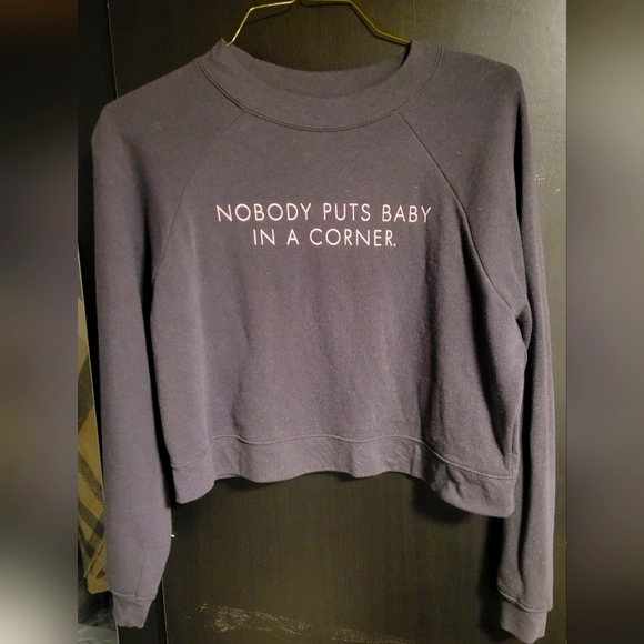 Nobody puts baby in a corner Crop sweater - Picture 1 of 2
